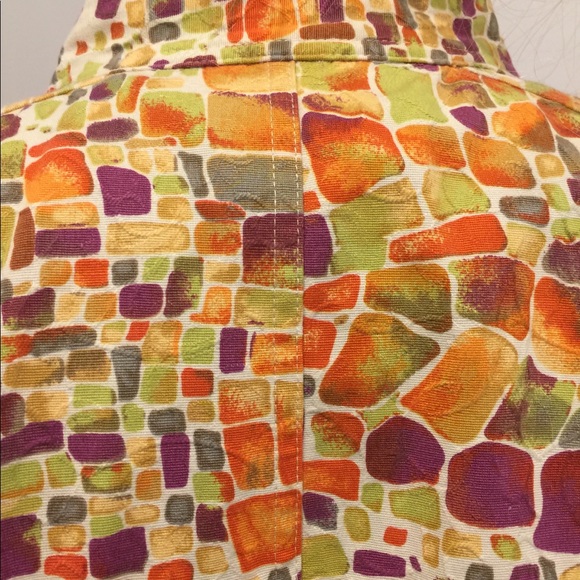 Christopher & Banks Blazer jacket.  Fun multicolor - Picture 5 of 6